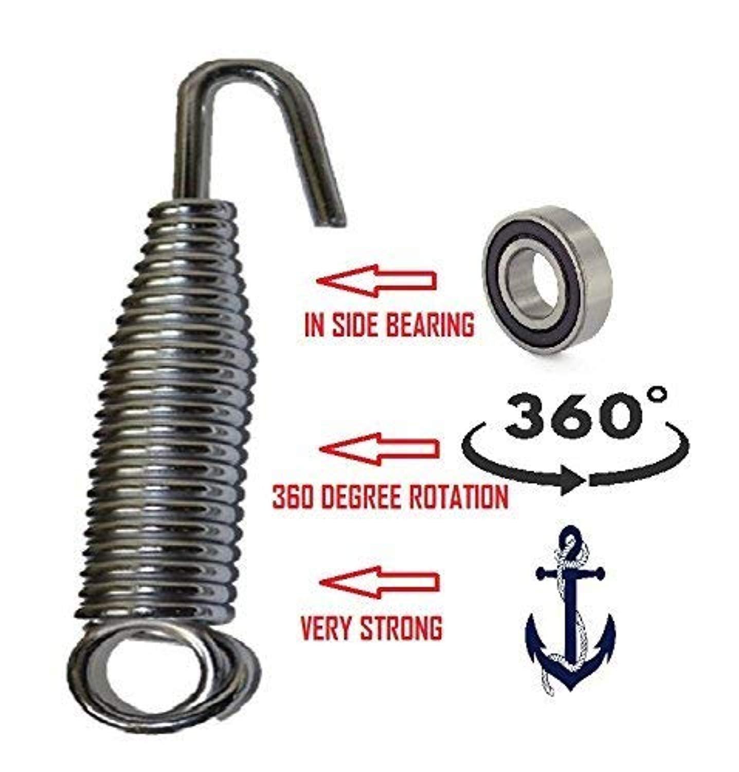 IRA Garden Zula Swing Hammock Accessory Chain Link Saliya Spring Hook - IRA Furniture