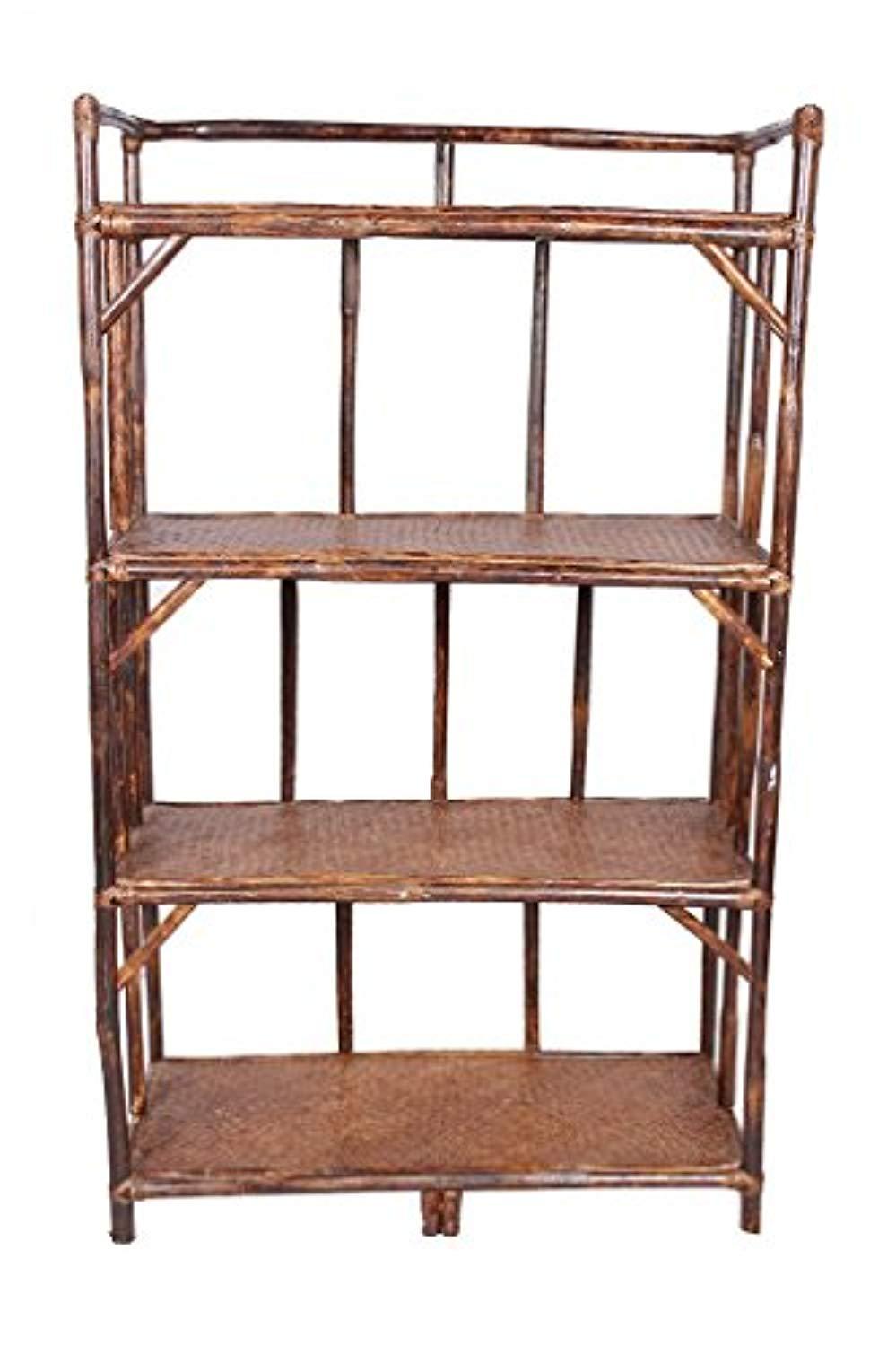 IRA Modern Rattan Standard Storage Rack (Brown) - IRA Furniture