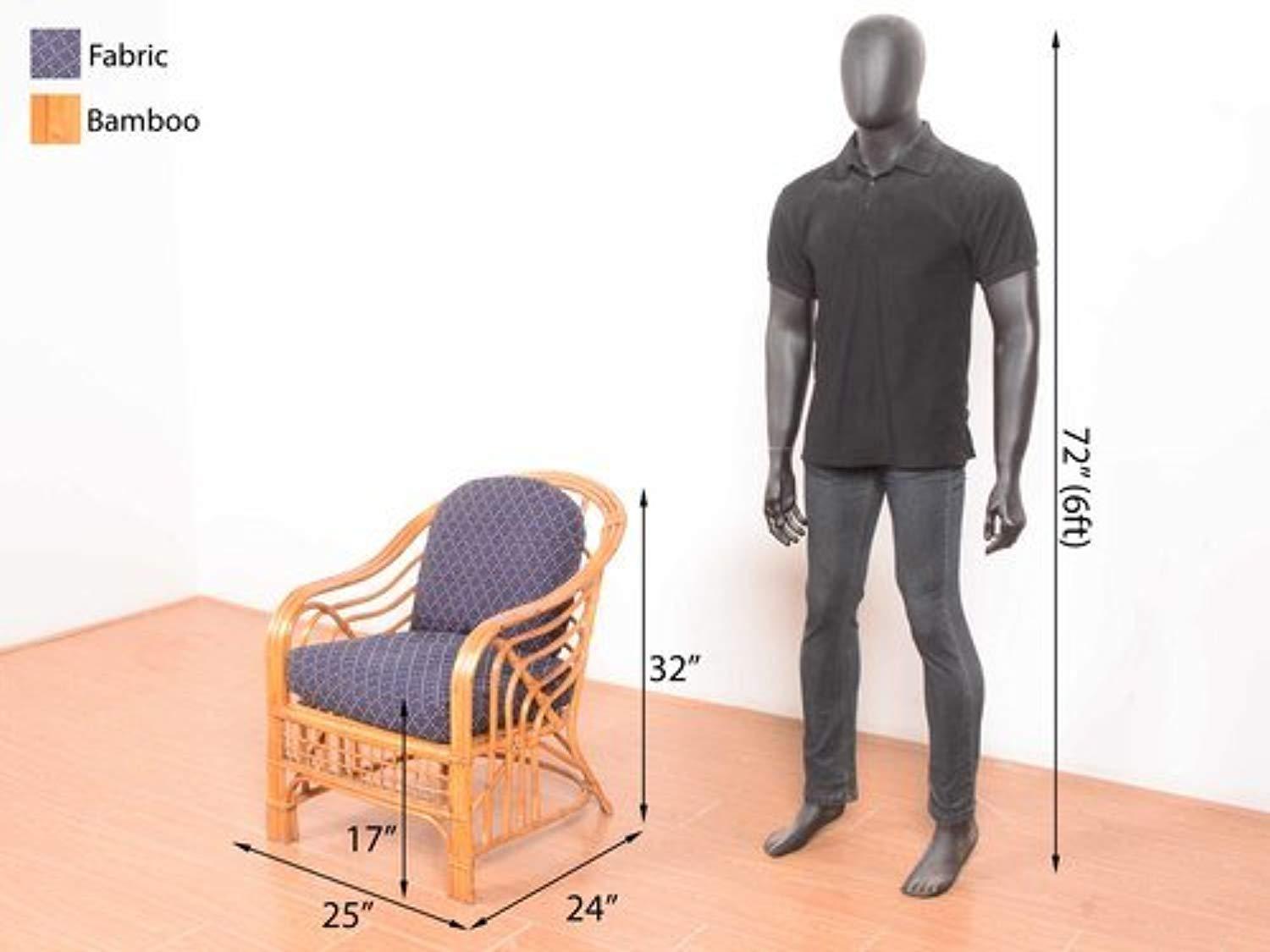 IRA Rattan Wicker 5 Seater Sofa Set (Natural Colour) - IRA Furniture