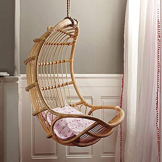 IRA Cane Furniture Rattan Modern Swing Chair,Standard,Brown - IRA Furniture