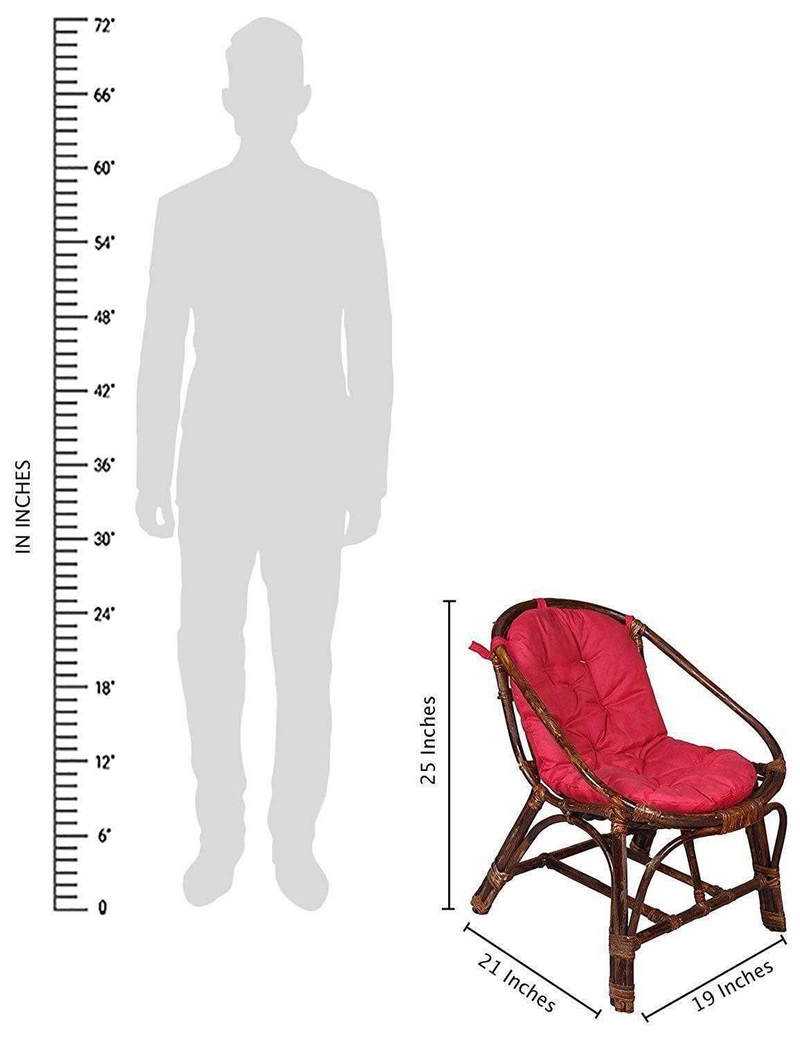 IRA Living Room Arm Chair with Table and Cushion(Compact Size) - IRA Furniture