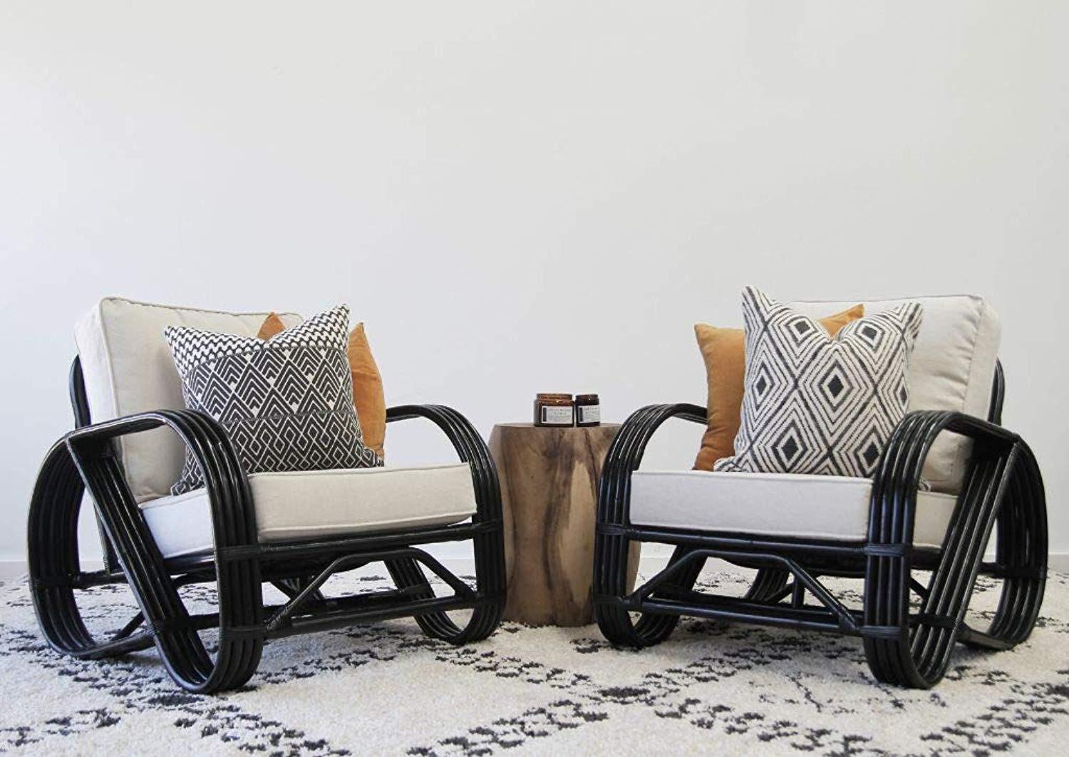 IRA Black Finish Armchair - IRA Furniture