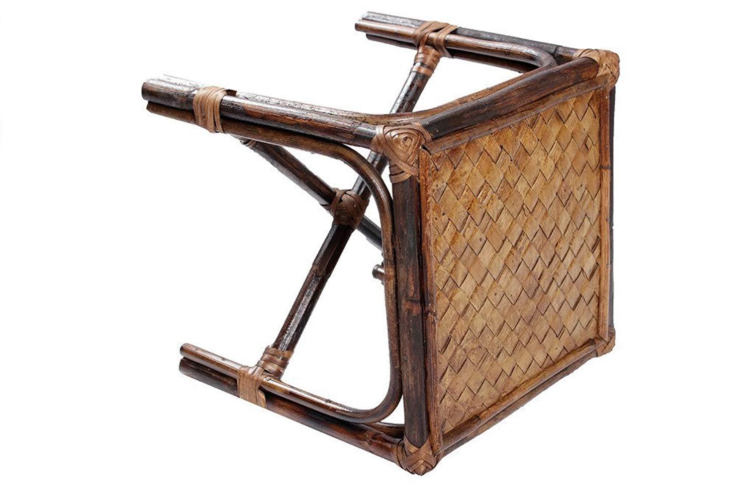 IRA Rattan and Wicker Square Pouffe (Mudah) - IRA Furniture