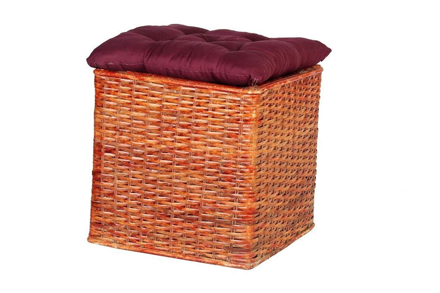 IRA Wicker Square Pouffe(Stool) - IRA Furniture
