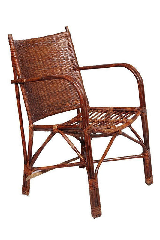 IRA Wicker Contemporary Styled Arm Chair with Cushion - IRA Furniture