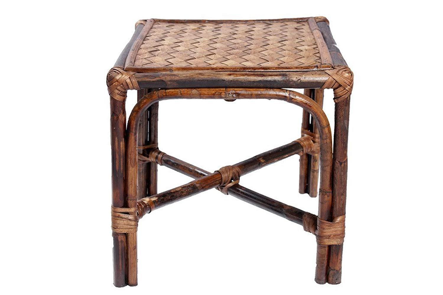 IRA Rattan and Wicker Square Pouffe (Mudah) - IRA Furniture