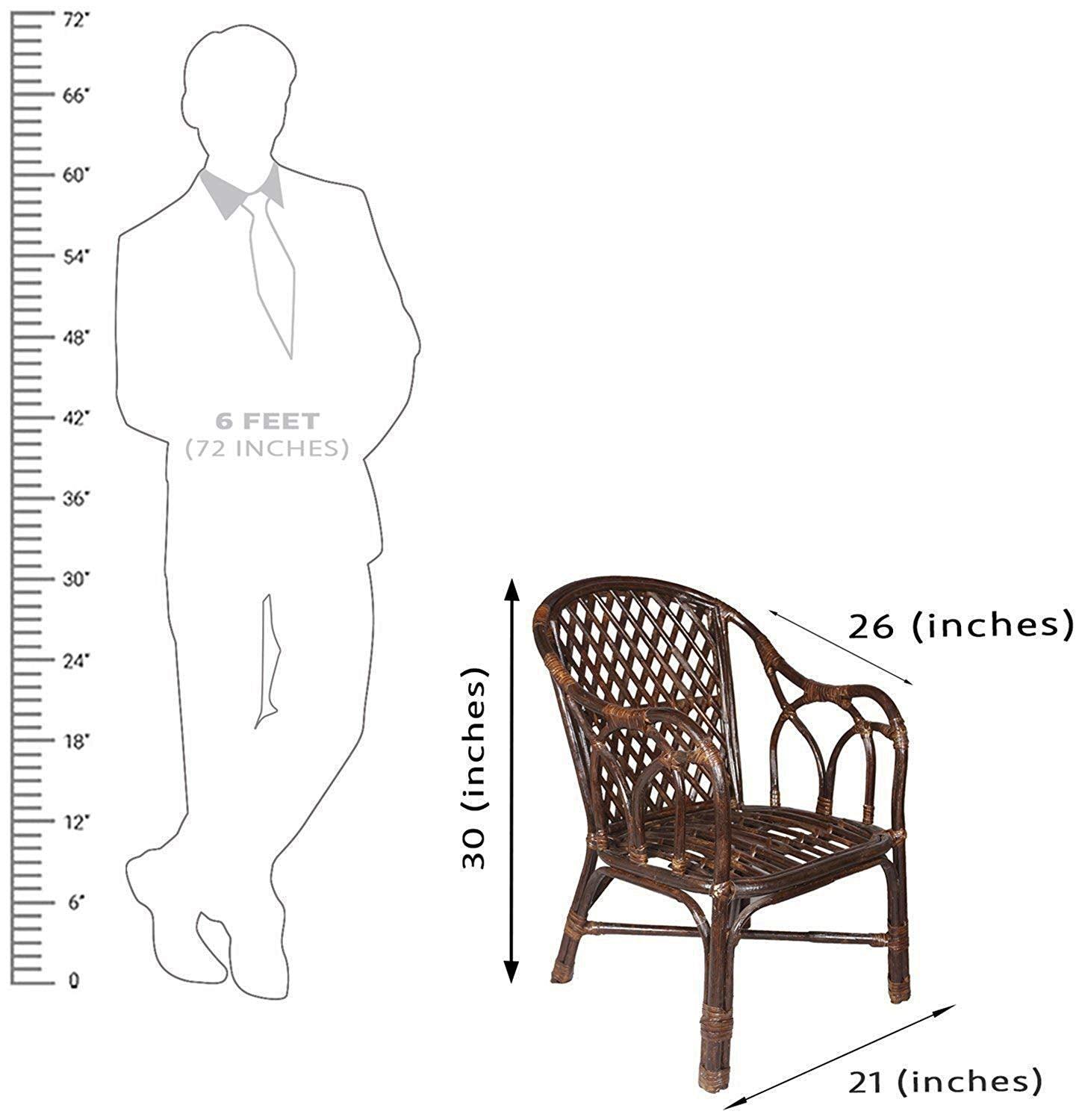 IRA Brown Chair made of Rattan and Wicker - IRA Furniture