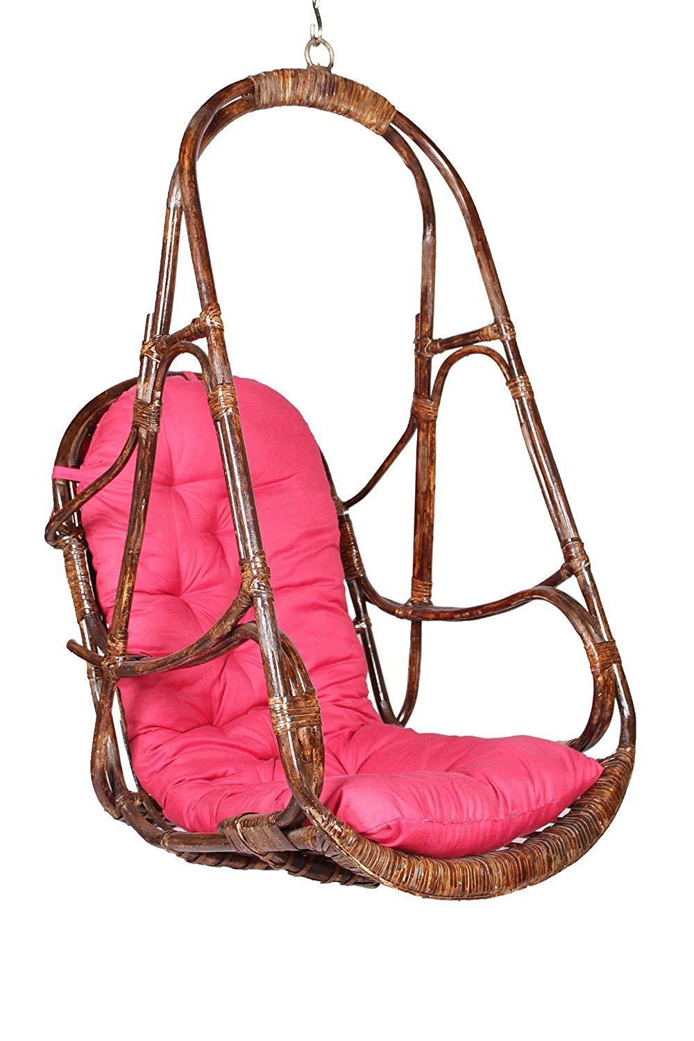 IRA Metal Stand With Cane Rattan Swing And Cushion - IRA Furniture