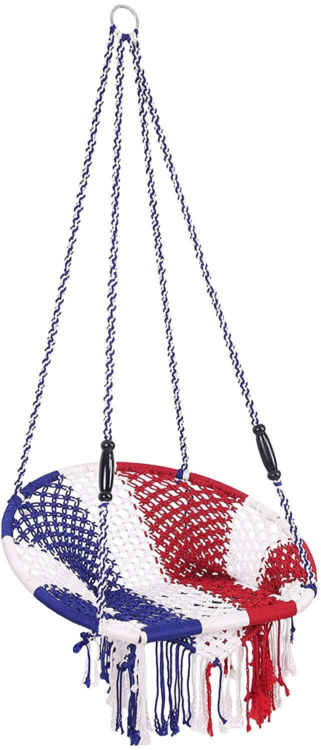 IRA Rope Silk Swing (Red) - IRA Furniture