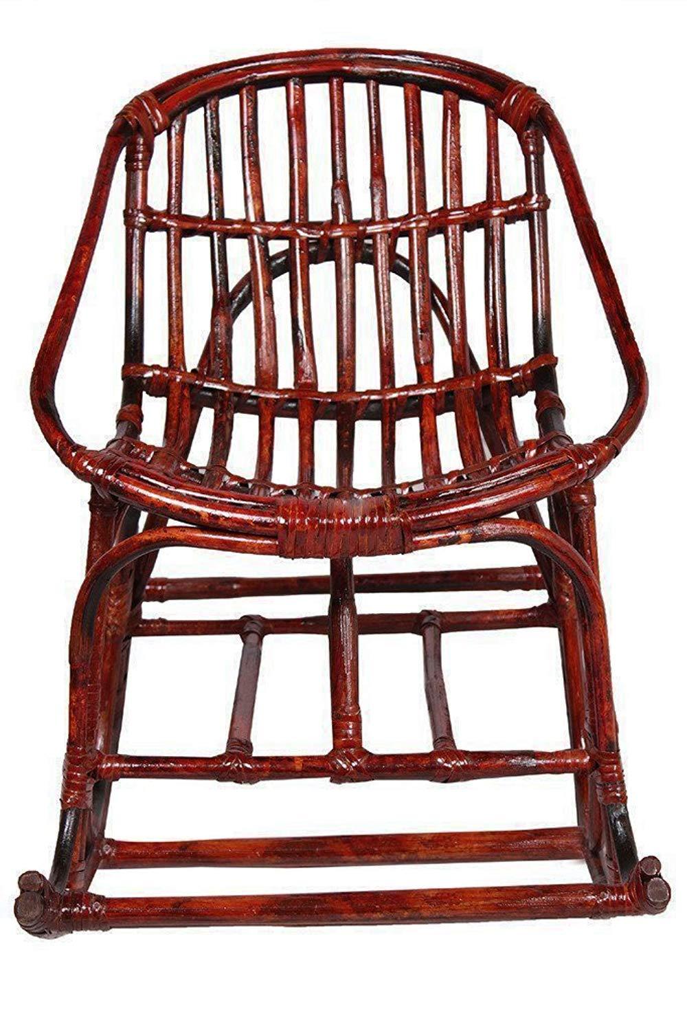 IRA Contemporary Rattan Rocking Arm Chair with Cushion (Compact Size). - IRA Furniture