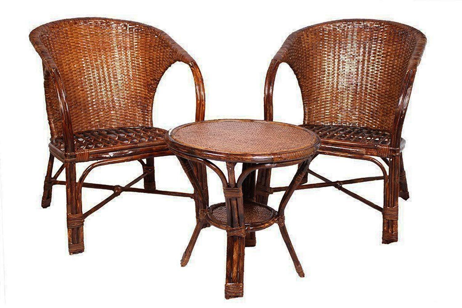 IRA Wicker Arm Chair with Table and Cushion - IRA Furniture
