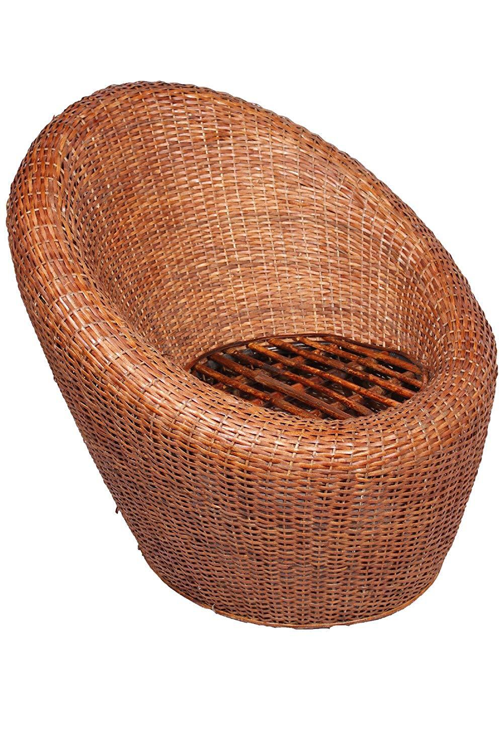 IRA Circular Styled Arm Chair with Table and Cushion - IRA Furniture