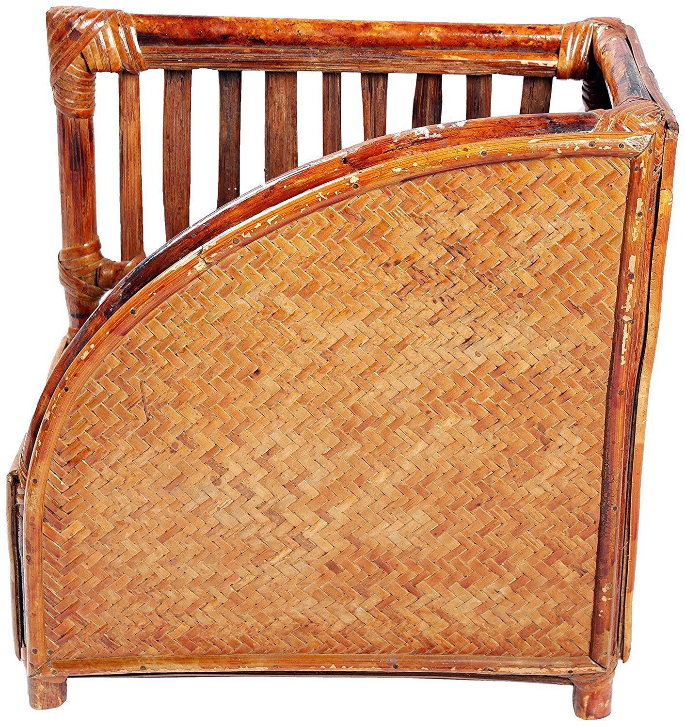 IRA Brown Bookcase Made of Rattan & Wicker - IRA Furniture