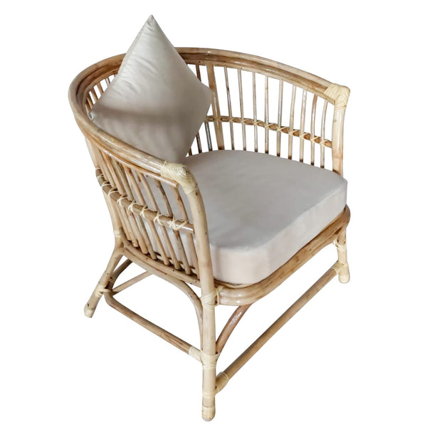IRA Cane Seating chair (Beige, Pre-Assembled)