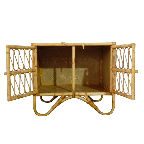 IRA Cabinet Rack for Kitchen and Bedrooms – Rattan & Wicker Storage Rack, Customizable, Made in India