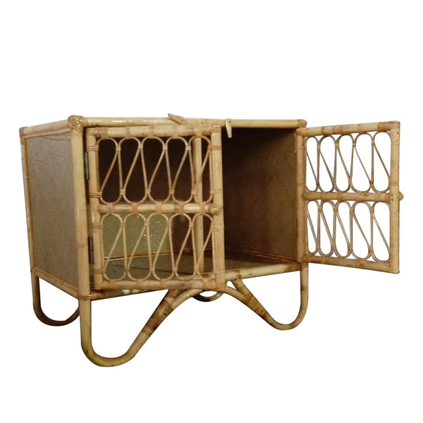 IRA Cabinet Rack for Kitchen and Bedrooms – Rattan & Wicker Storage Rack, Customizable, Made in India