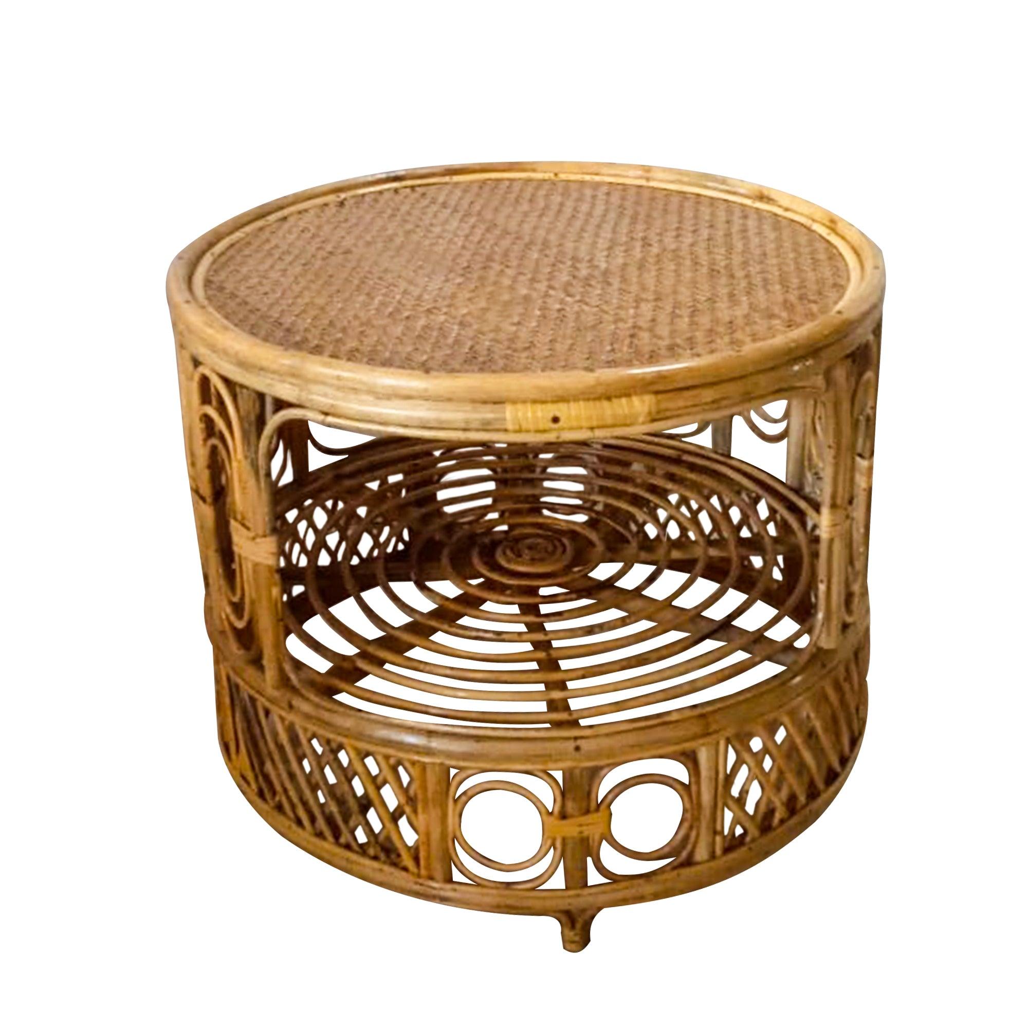 IRA Cane Natural Coffee Table