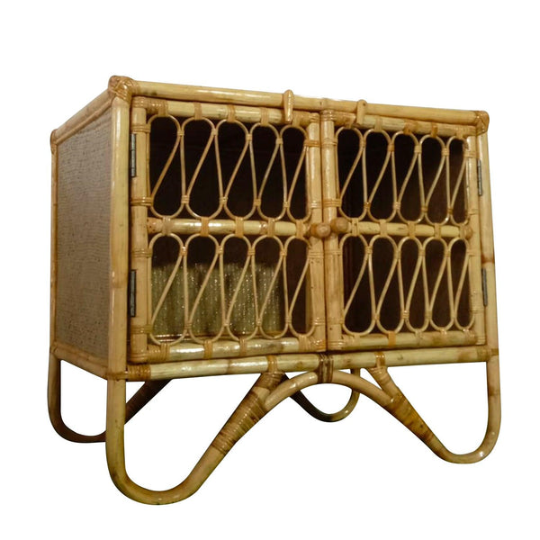 IRA Cabinet Rack for Kitchen and Bedrooms – Rattan & Wicker Storage Rack, Customizable, Made in India