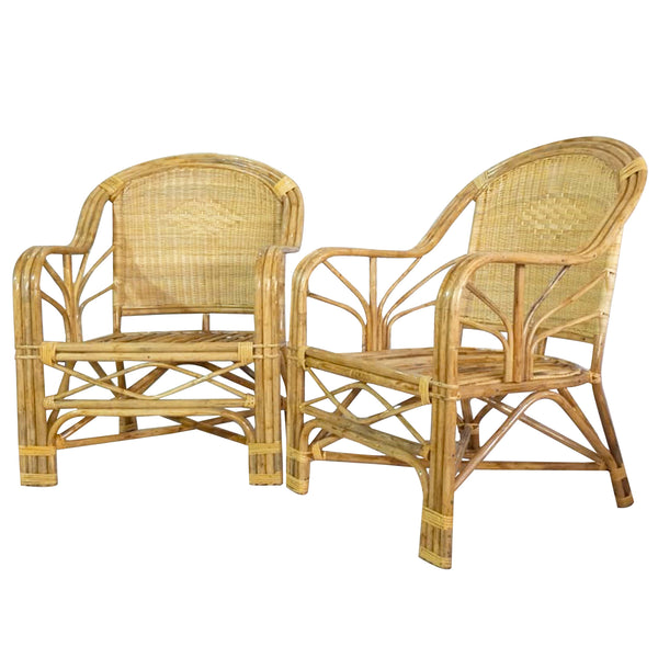 IRA Natural Armchair Chairs - 2 Chairs