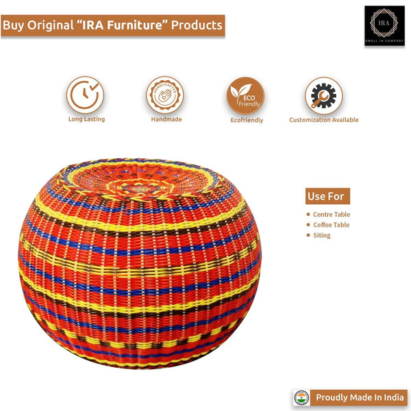 IRA Multicolor Designer Unique Tables Stools for Balcony Garden
