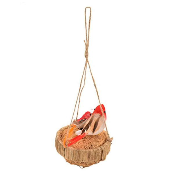 IRA Hanging Cane Decorative Jute Nest Showpiece - IRA Furniture