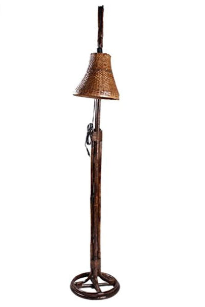 IRA Rattan Vintage Style Floor Lamp - IRA Furniture