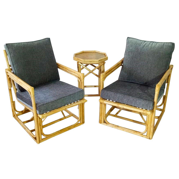 IRA Armchair Chairs Set – 2 Comfortable Armchairs with 1 Table | Modern and Stylish Living Room Accent Chairs