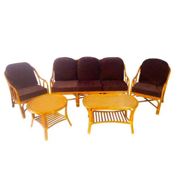 IRA Retro cane wooden furniture Sofa Set