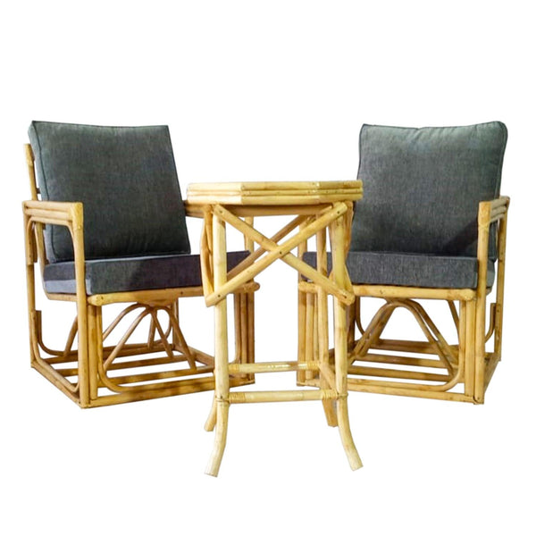 IRA Armchair Chairs Set – 2 Comfortable Armchairs with 1 Table | Modern and Stylish Living Room Accent Chairs