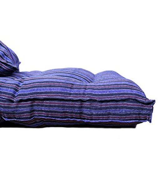 Comfort Blue Medium Soft White Cotton Mattress - 1 Sleeping Capacity (72 X 36 X 4 Inch) - IRA Furniture