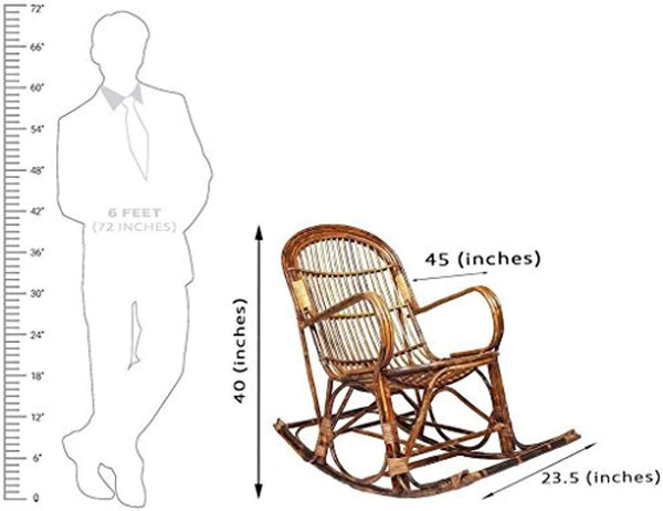 IRA Rattan Modern Rocking Arm Chair With Cushion - IRA Furniture