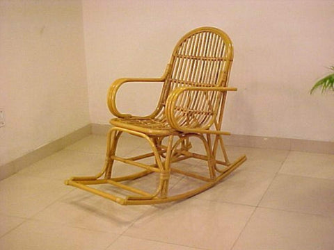 IRA Comfortable Cane Rattan Rocking Chair - IRA Furniture