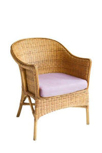 IRA Vintage Boho Peacock Lovehearts Wicker Rattan Chair (Brown) - IRA Furniture