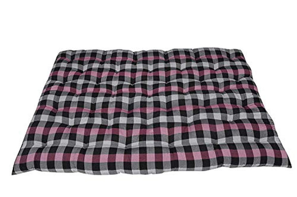 Ira Cotton Filled Mattress(Blue And Red) - IRA Furniture