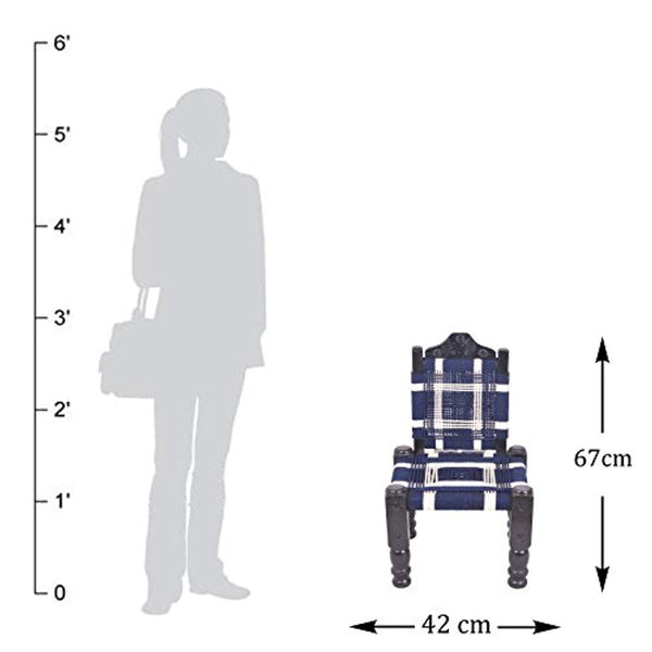 IRA Wooden Back-Foldable Khatli Bajot Chowki Chair - Foldable - IRA Furniture