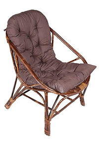 IRA Art Living Room Rattan Arm Chair with Cushion - IRA Furniture