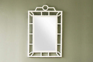 IRA White Frame Bathroom Vanity Living Room Bedroom Mirror - IRA Furniture