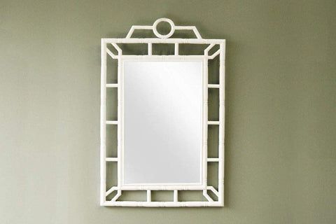 IRA White Frame Bathroom Vanity Living Room Bedroom Mirror - IRA Furniture