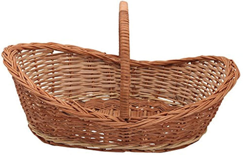 Cane Basket roti Serving Gift Multipurpose Flower Fruit Vegetable (38 cm x 38 cm x 41 cm, Brown) - IRA Furniture