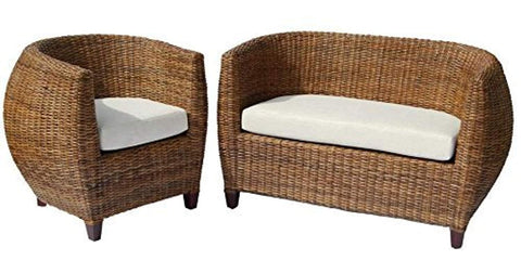 IRA Three Seater Designer Sofa (Walnut Finish, Brown) - IRA Furniture
