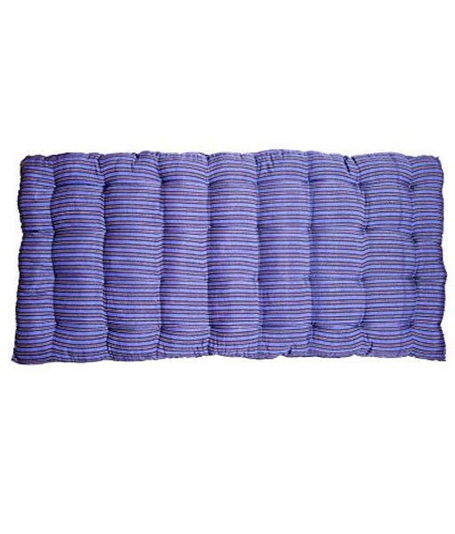 Comfort Blue Medium Soft White Cotton Mattress - 1 Sleeping Capacity (72 X 36 X 4 Inch) - IRA Furniture
