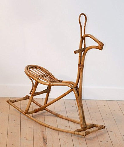 IRA Art Kids Rocking Horse Chair (Brown) - IRA Furniture