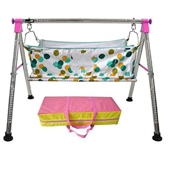 IRA Quick Set Up New Born Baby Sleep Swing Cradle - Multi Color - IRA Furniture