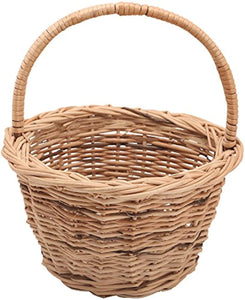 IRA Bamboo Cane Basket (24x24x25cm, Brown) - IRA Furniture