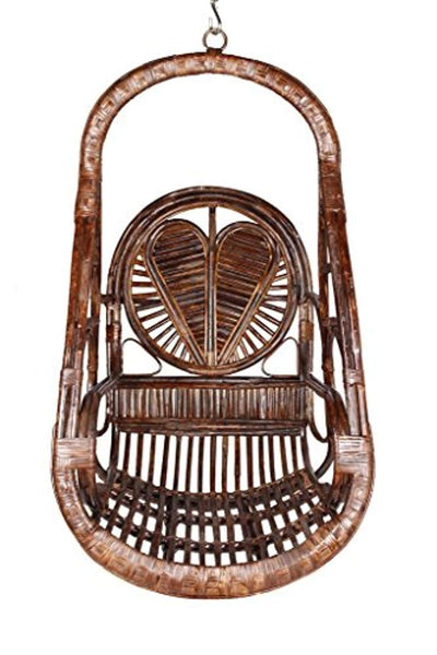 IRA Rattan Swing Chair With Patterned Heart - IRA Furniture