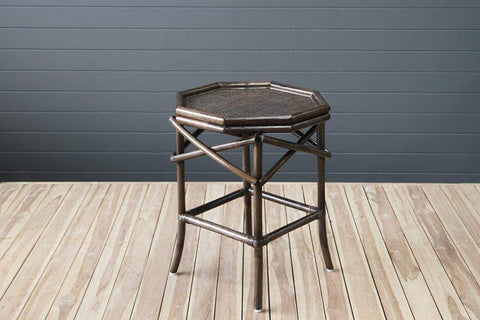 IRA Cancun Octagonal Side Table – Burnt Sienna - IRA Furniture