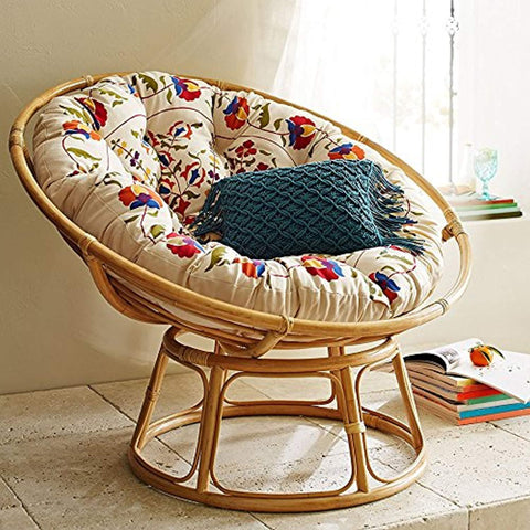 IRA Cane Papasan Comfortable Chair With Cushion - Folding - IRA Furniture