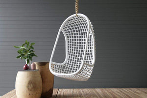 IRA Rattan Hanging Chair (White) - IRA Furniture