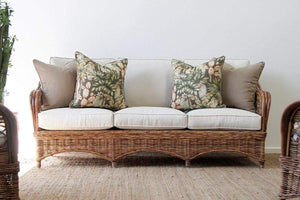 IRA 3 Seater Wicker Natural Chairs - IRA Furniture