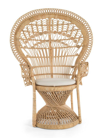 Wedding Peacock Chair Natural - Vintage Royal Design